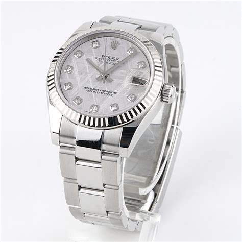 rolex datejust white gold and diamond women& 39|rolex 31mm datejust diamond bezel.